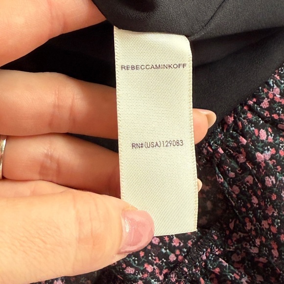 Rebecca Minkoff Floral Ruffled Mini Dress Sz Small S Feminine Modest Romantic - Picture 8 of 10